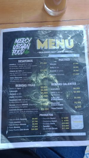  at Mercy Vegan Food in Bogota