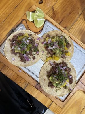 tacos   at Mercy Vegan Food in Bogota