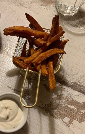 Sweet potato fries  at Green Gorilla in Montpellier