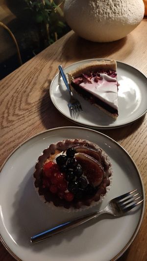 Cakes at Szklarnia in Krakow