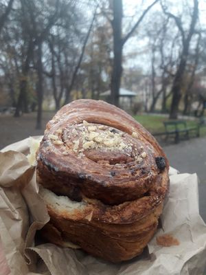 Cinnamon swirl at Szklarnia in Krakow