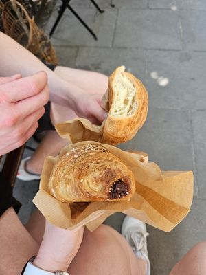 Tahini-chocolate and plain at Szklarnia in Krakow