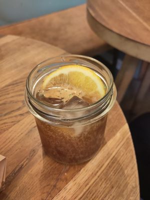 Ginger espresso (Ginger Beer with espresso) at Szklarnia in Krakow