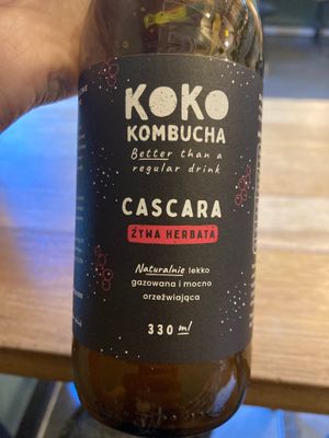 Cascara kombucha at Szklarnia in Krakow