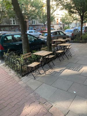 Terrace at Szklarnia in Krakow