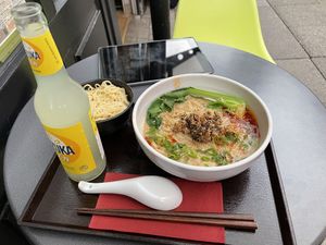 Vegan “Tan Tan” ramen with extra noodles   at Shin Ramen  in Hannover