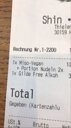 Vegan!!! at Shin Ramen  in Hannover