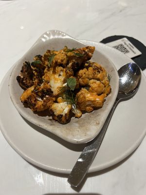 Cauliflower appetizer. Amazing!  at True Food Kitchen in Las Vegas