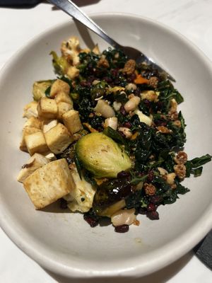 Winter harvest salad with tofu added   at True Food Kitchen in Las Vegas