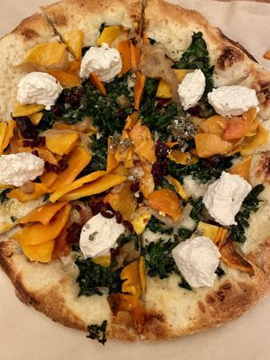 Butternut squash pizza incredible !  at True Food Kitchen in Las Vegas