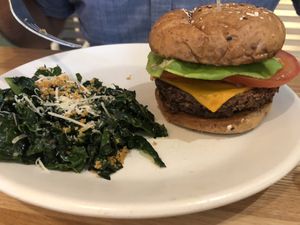 Vegan double burger   at True Food Kitchen in Las Vegas