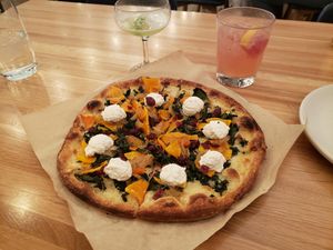 Butternut squash pizza  at True Food Kitchen in Las Vegas