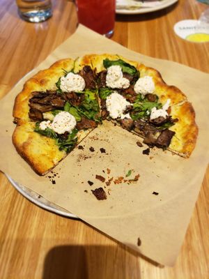 Vegan mushroom ricotta pizza at True Food Kitchen in Las Vegas