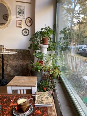 cozy atmosphere  at Cafe Katulki in Berlin
