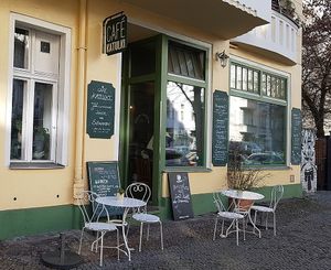 Exterior of location - street view at Cafe Katulki in Berlin