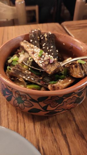 Spiced wedges.. amazing at Namaste Holborn in London