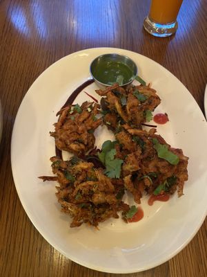 Pakoras  at Namaste Holborn in London