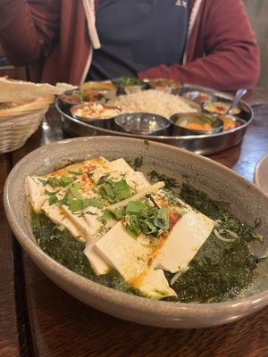 Palak tofu   at Namaste Holborn in London