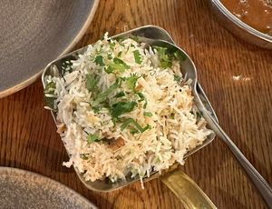 Coconut rice   at Namaste Holborn in London