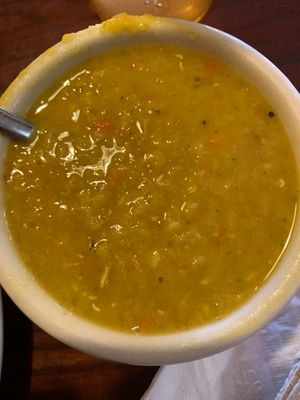 Lentil soup at The Oasis in Lexington