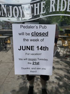  at Pedaler's Pub in Bentonville