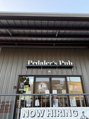 On side street  at Pedaler's Pub in Bentonville