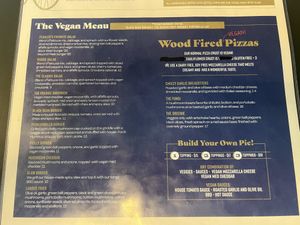 Vegan Menu  at Pedaler's Pub in Bentonville