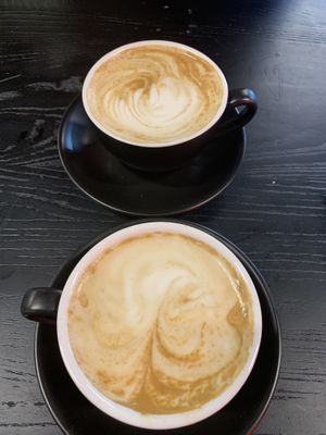 Delicious coffees with bonsoy at The Spade in Glenroy
