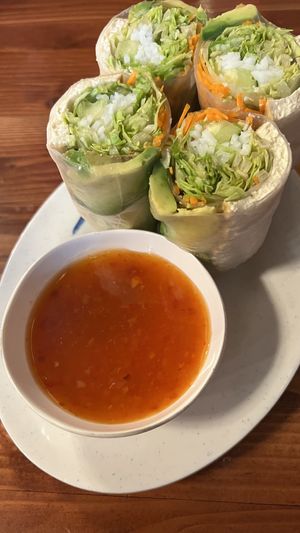 Salad Rolls w/Avocado and Tofu, & Sweet Chili Sauce   at MOE PHO in Pendleton