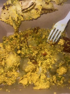 happy cow burrito after falling apart   at Rise Up Coffee in Rehoboth Beach