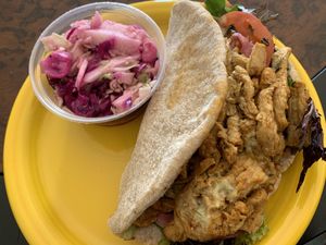 Salam’s shawarma (no beets) with vinegar slaw at Beyond Bread - Northwest in Tucson