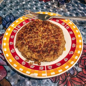 Lentil Burger Patty at KooKaburra in Siargao