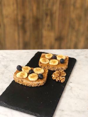 Peanut butter toasts at Arte-sans in Castelldefels