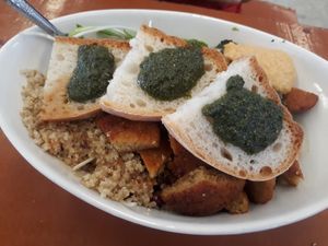 Big bowl of salad 100b at Salad Bowl - Food Stall in Koh Phangan