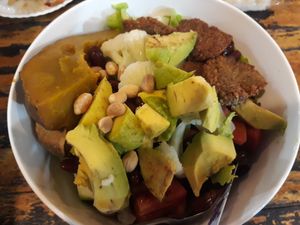 Large bowl at Salad Bowl - Food Stall in Koh Phangan