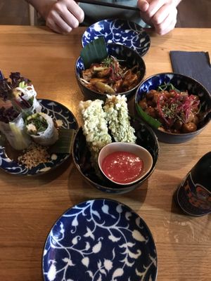 Different small bowls  at An Vegan House - Lange Reihe in Hamburg