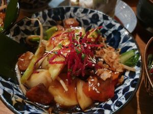 Geschmorte Birnen at An Vegan House - Lange Reihe in Hamburg