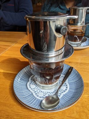 Vietnamese coffee at An Vegan House - Lange Reihe in Hamburg