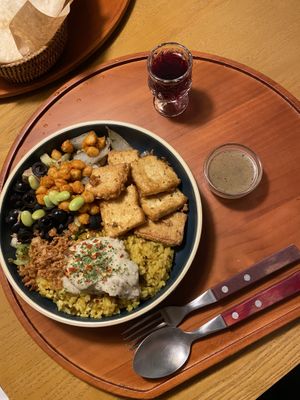 They had a naver review promotion going on and they offered free 30ml red wine with your order  at Amin 아민 in Seoul