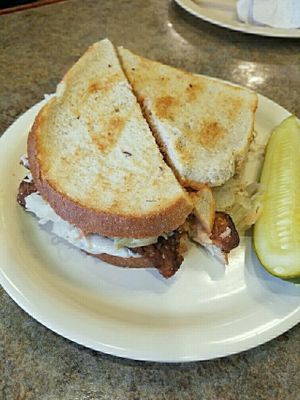Vegan Ruben  at Good Foods Market and Cafe in Lexington