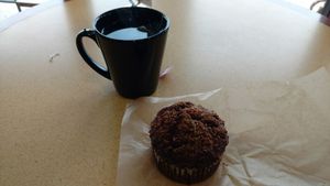 Earl Grey and Vegan muffin at Good Foods Market and Cafe in Lexington