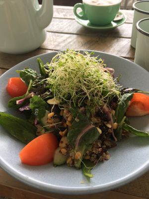 Vegan quinoa salad at The Shelter in Queenstown