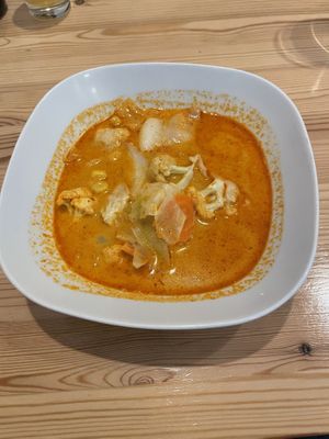 Tom yam soup at Gravity in Stuttgart
