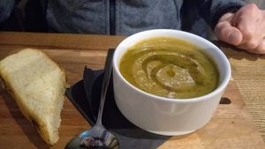 Leek & Potato soup at The Stanhill in Oswaldtwistle