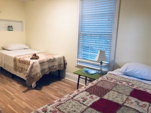 Summer bedroom is sunny and bright. at Terra in Colborne