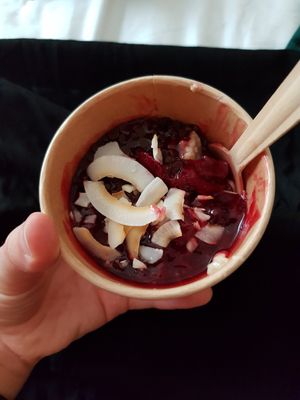 Half eaten😋 very jummy! at Haferkater - Hbf Düsseldorf in Dusseldorf