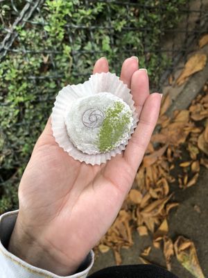 Matcha mochi  at La Maison du Mochi - Turenne in Paris