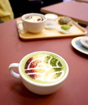 Matchaccino at La Maison du Mochi - Turenne in Paris