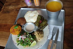Opção vegana de prato principal. at A Libanesinha in Sao Paulo