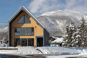 Beautiful Mt. Annupuri in the background  at Tomo Restaurant Niseko in Kutchan